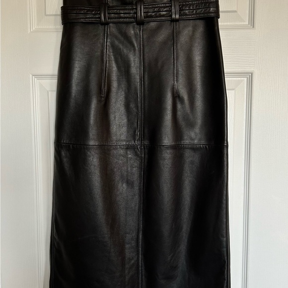 NWOT - ZARA Collection Leather Skirt - Picture 2 of 5